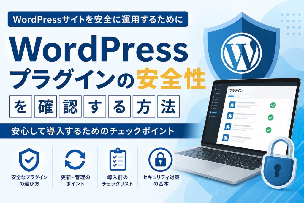 WordPressプラグインの安全性を確認する方法｜安心して導入するためのチェックポイント
