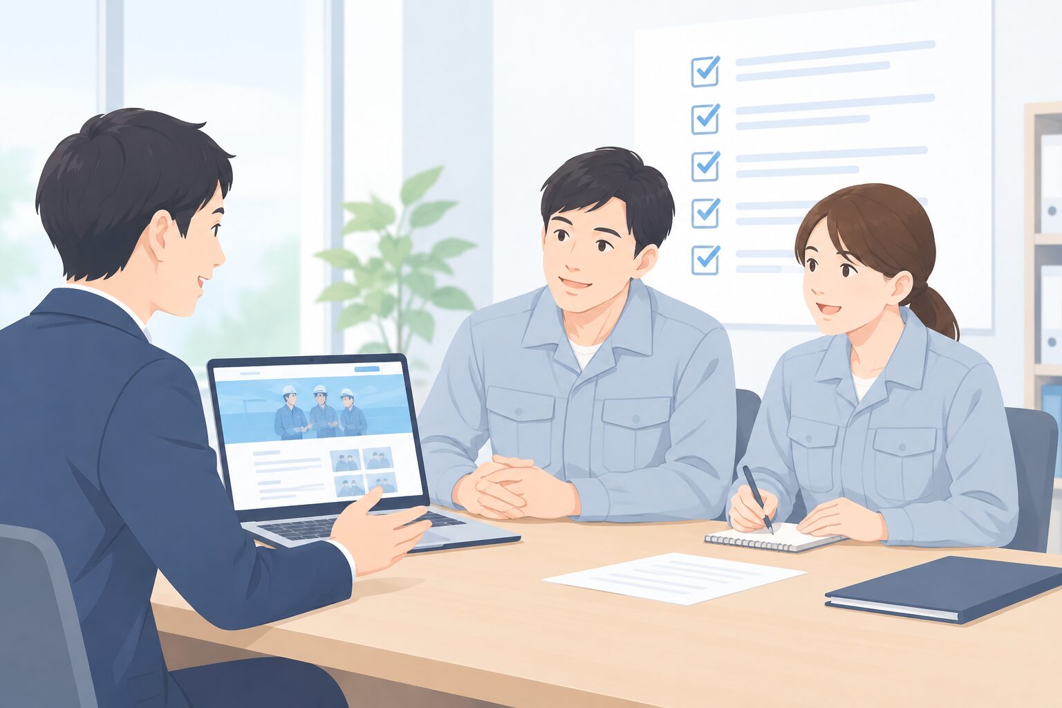 求人ページ制作を依頼するときの確認ポイントのイメージ