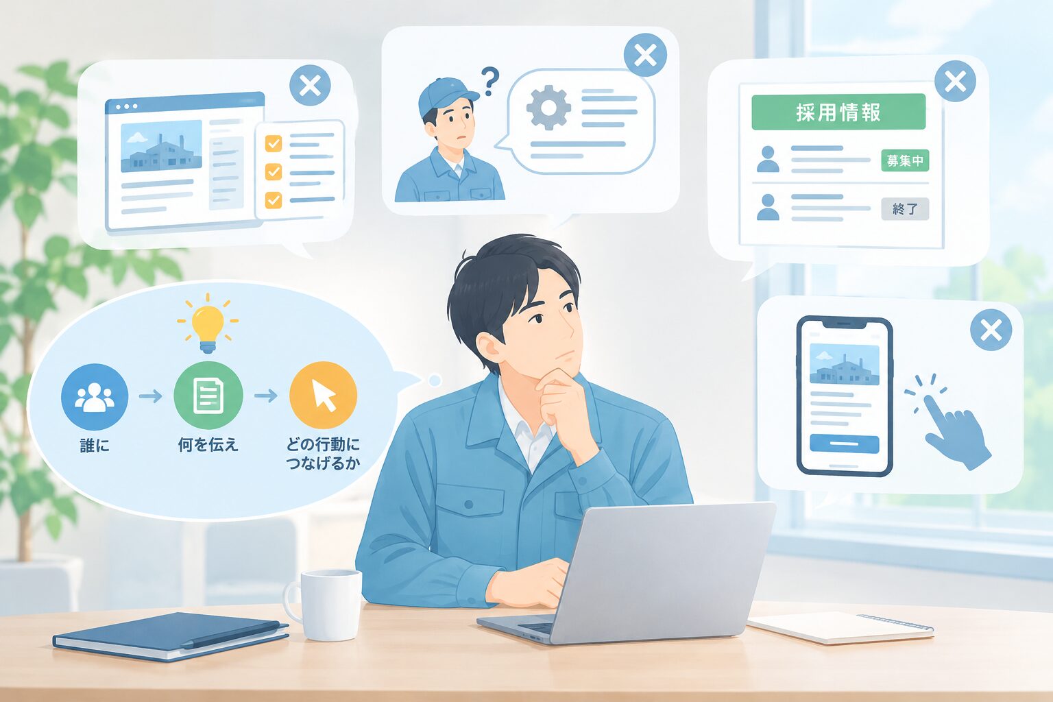 よくある失敗と改善の考え方のイメージ