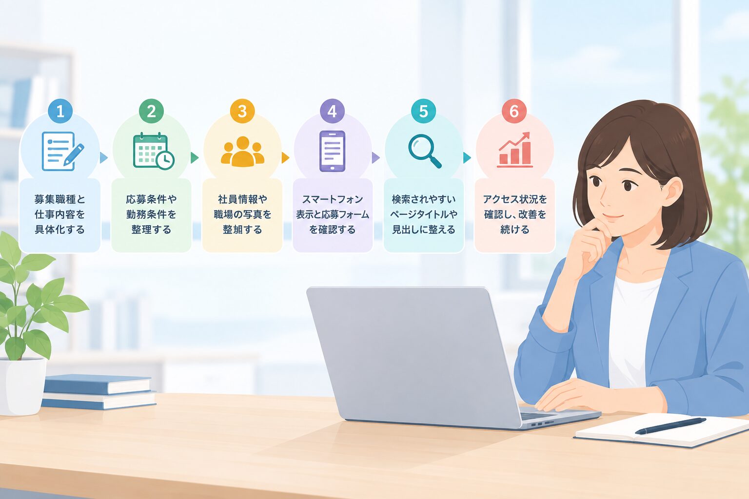 採用ページを改善するときの優先順位のイメージ