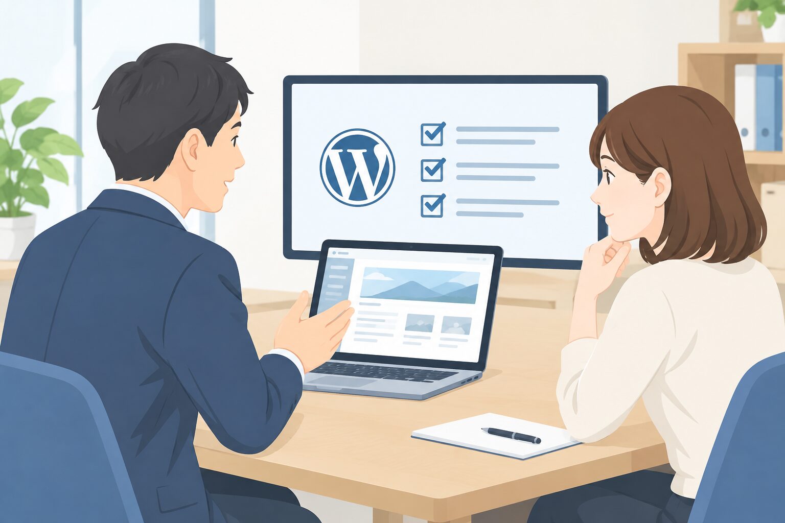 制作会社を選ぶときは、作る前より公開後の対応を見るのイメージ
