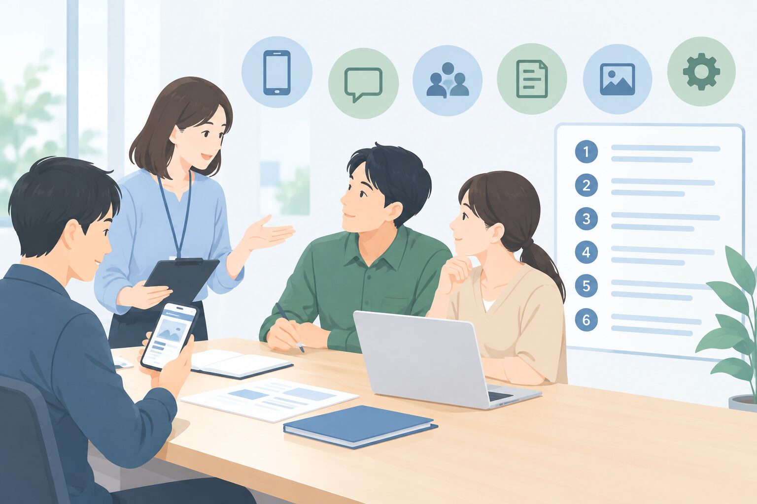 採用ページを改善するときの進め方のイメージ